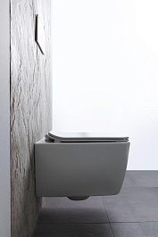 Allen Brau Унитаз подвесной Liberty 4.33007.21 белый матовый с крышкой 4.33008.21 – фотография-18